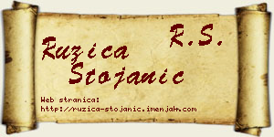 Ružica Stojanić vizit kartica